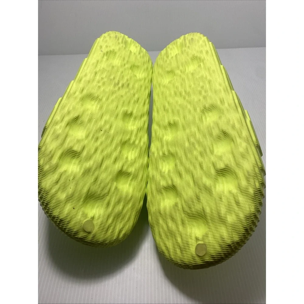 Adidas Adilette 22 Solar Mens Slides Sz 10Uk Casual Comfort Lime Green Synthetic